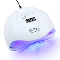 54W nail lamp dryer with EU or US plug and 100-240V universal voltage for gel polish curing