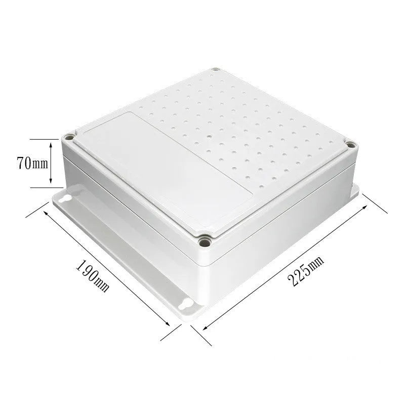 New ABS security power box 225×190×70mm with customisable dimensions and colour option for indoor outdoor use
