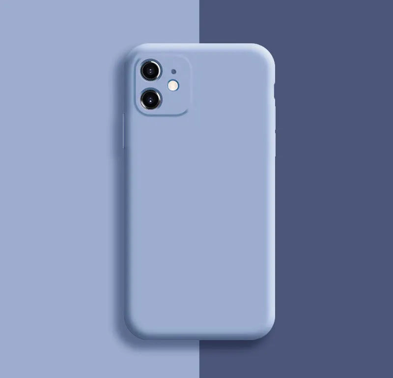 Silicone mobile phone case for iPhone 11 series in solid colour options