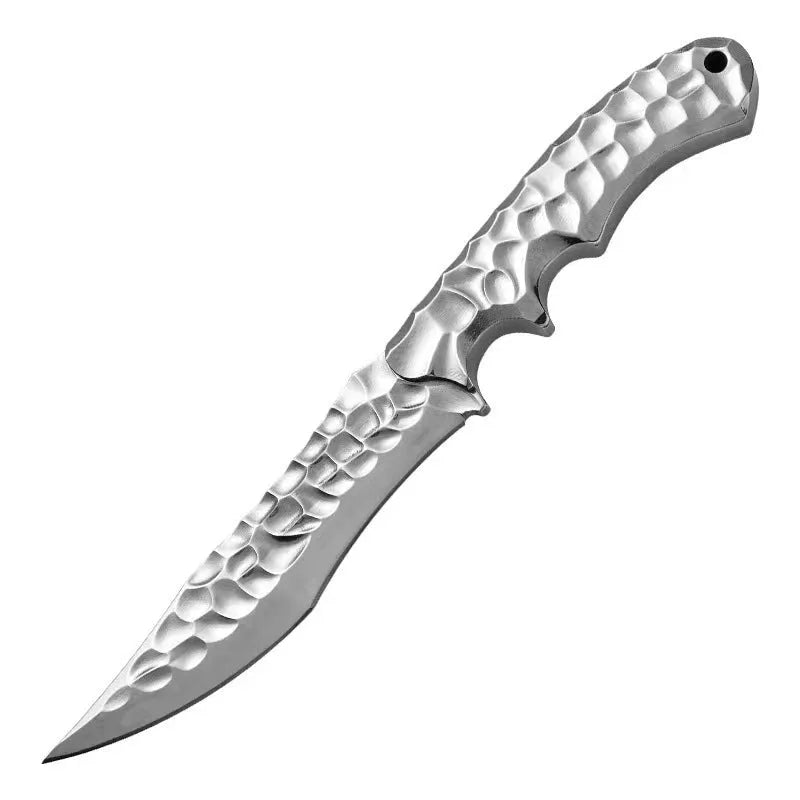 One-piece keel survival knife with 140mm 5CR13 steel blade and 260mm overall length