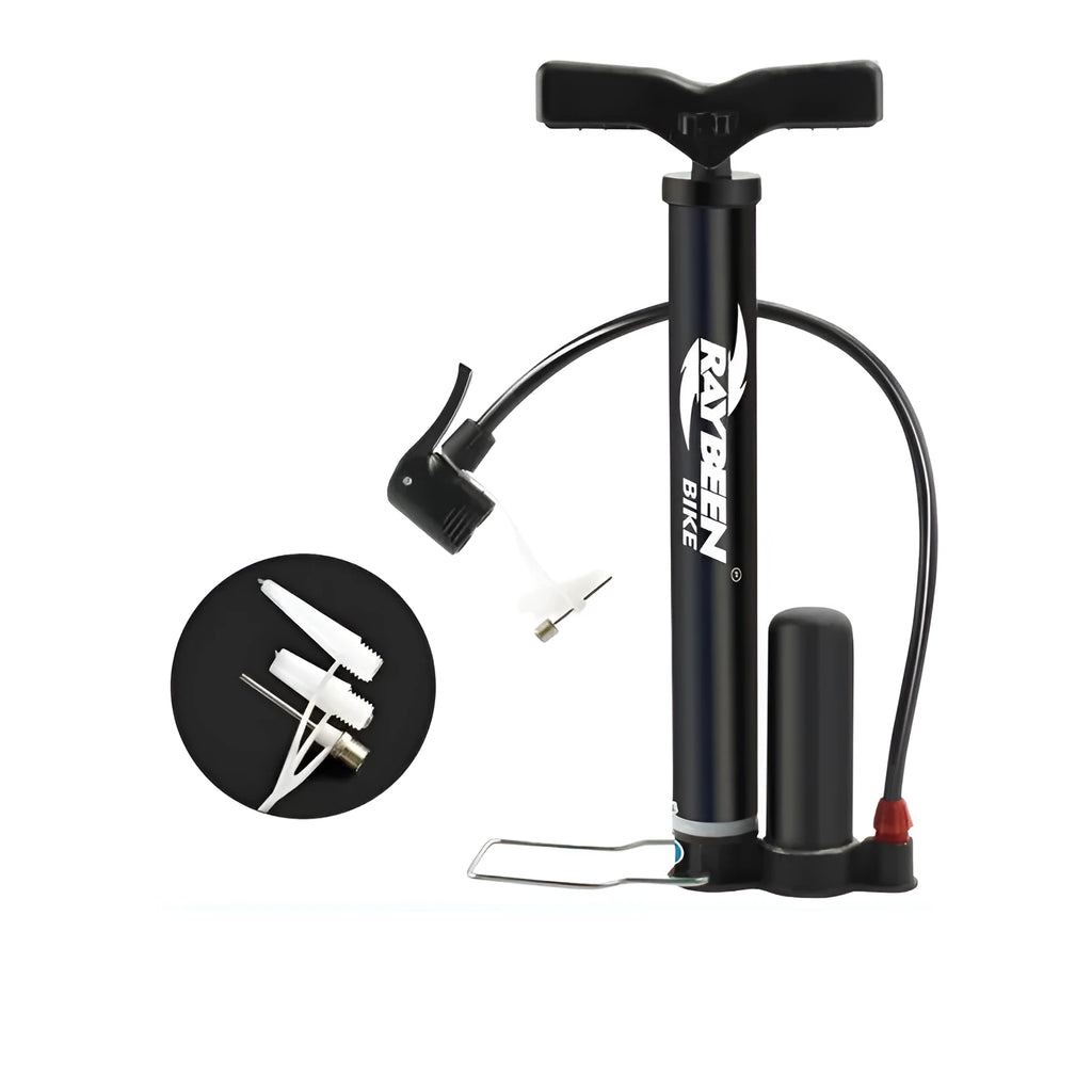 Black high pressure air cylinder for motorcycle and bicycle tyre inflation