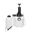 White 3-litre automobile brake oil tank replacement tool with copper and iron fittings