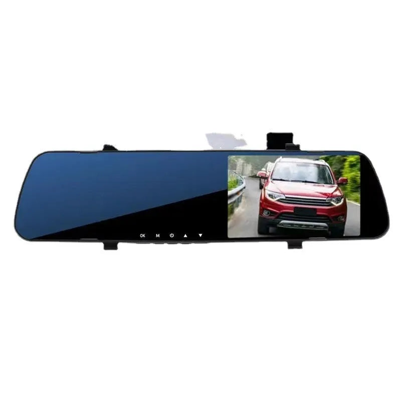 1080P HD rearview mirror driving recorder with 2.4-inch display and 100-degree lens