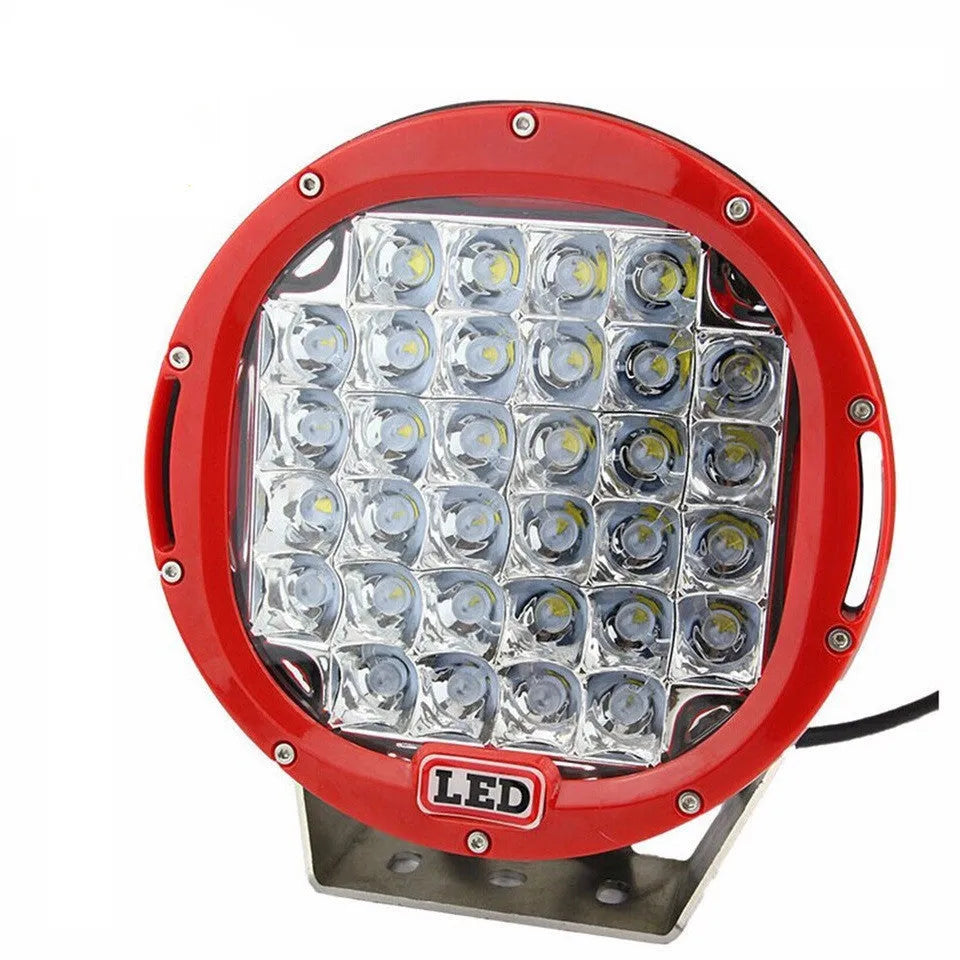 Front spotlight LED fog light 220mm alloy die-cast black with 30° beam