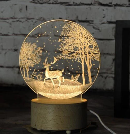 Mesmerizing LED Jellyfish Lamp creates a serene, ambient glow for your home decor