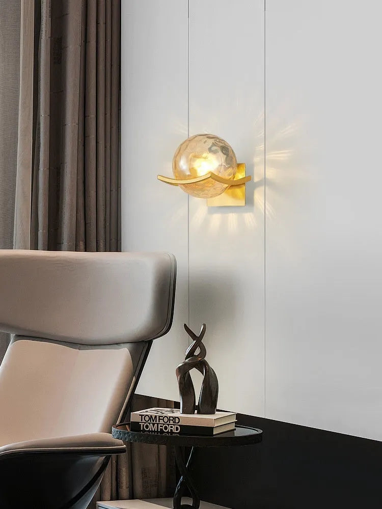 European wall lamp 5017 B with black milky white cover for bedside use