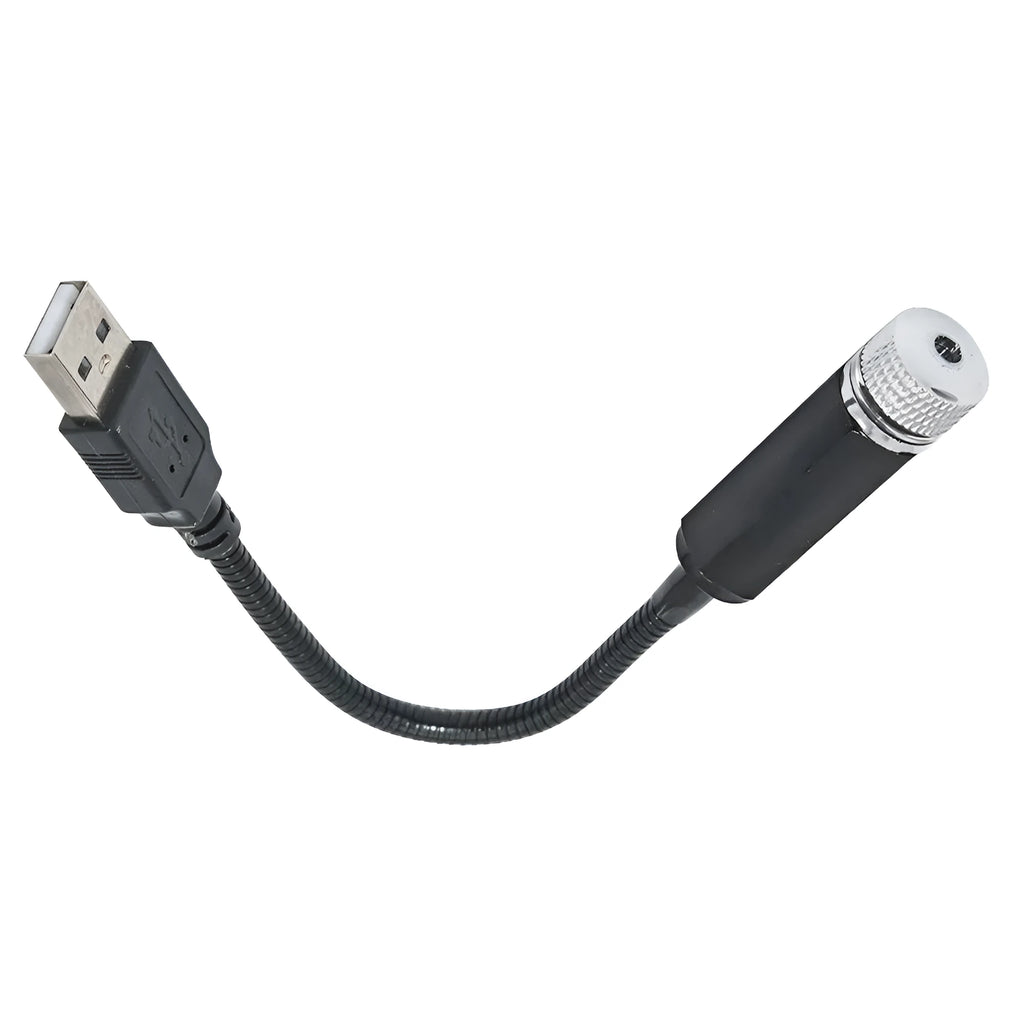 Purple LED star light for car roof with USB hose, designed for GM model vehicles.