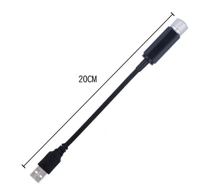 Purple LED star light for car roof with USB hose, designed for GM model vehicles.
