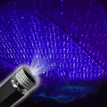 Purple LED star light for car roof with USB hose, designed for GM model vehicles.
