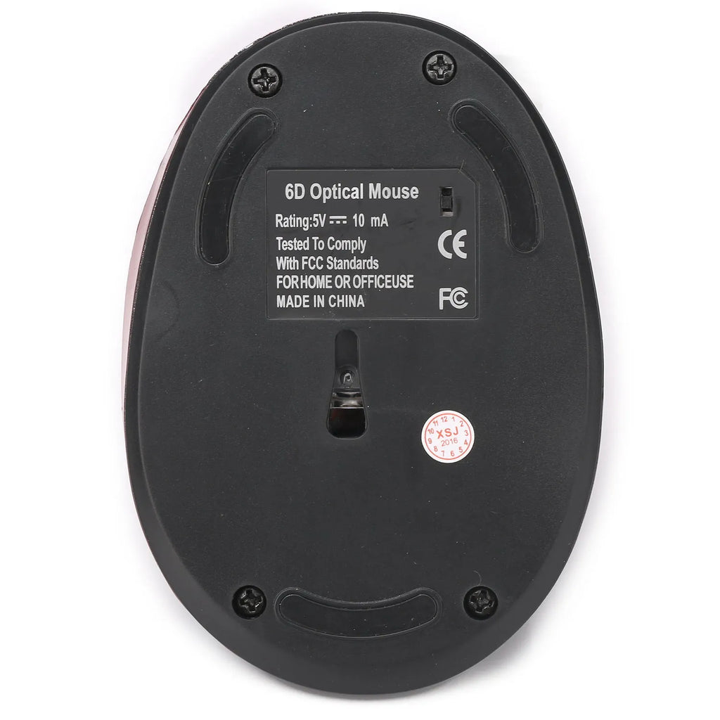 Vertical rechargeable wireless ergonomic mouse in black with 2400dpi and 2.4GHz receiver