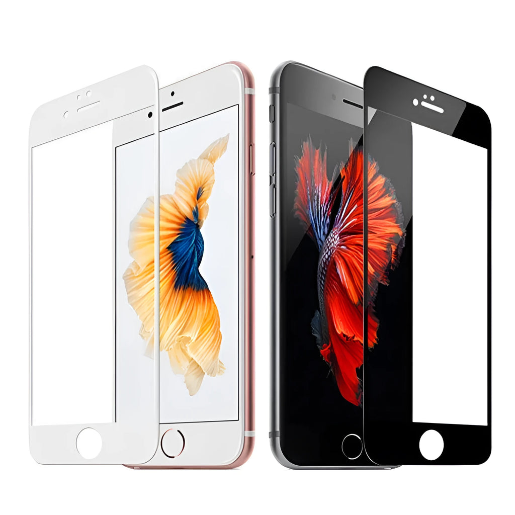 Full screen sanding toughened PET screen protector for iPhone models XR XS Max 6 7 8 Plus black white