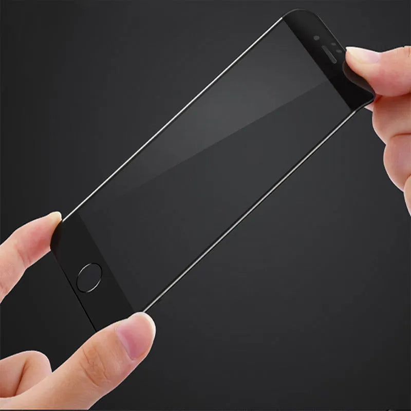 Full screen sanding toughened PET screen protector for iPhone models XR XS Max 6 7 8 Plus black white