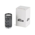 Black manual aperture 6-60mm CS-mount camera lens on a white background.