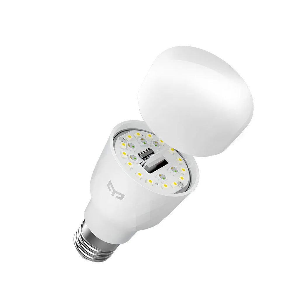 Intelligent color light voice control bulb 800 lumens aluminum alloy body white finish