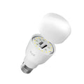 Intelligent color light voice control bulb 800 lumens aluminum alloy body white finish