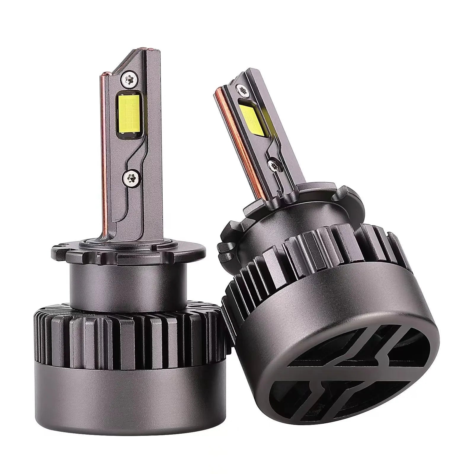 D Series LED D2SD4S car headlight bulb with three copper tubes and dust cover lamp shade