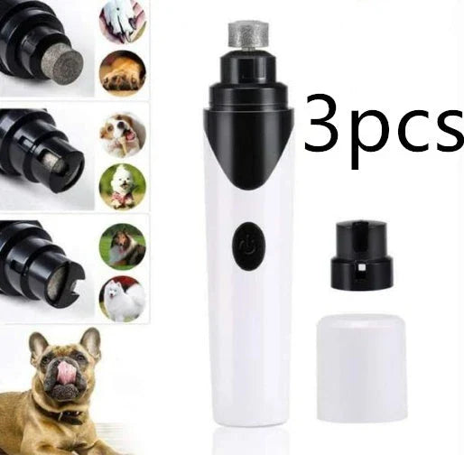 Premium electric pet nail grinder with low-noise motor for safe, painless grooming of cats, dogs, and small animals