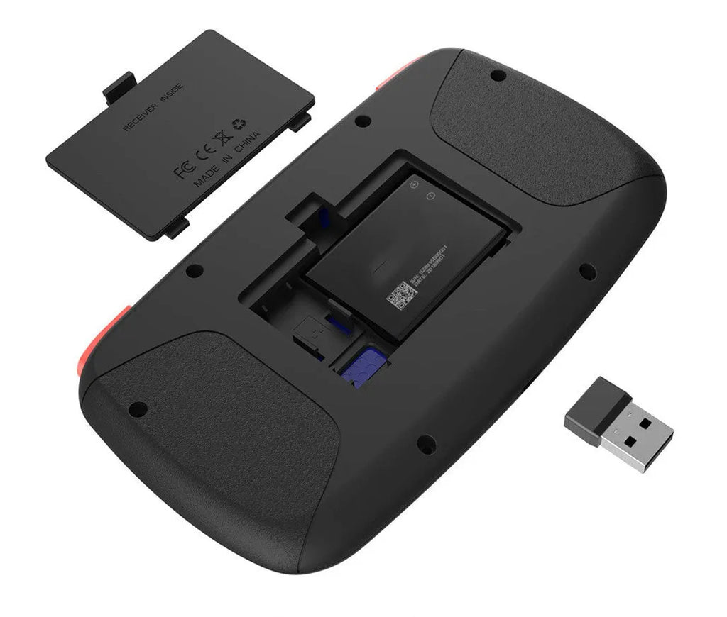 Black mini dual mode wireless Bluetooth keyboard for mobile phone and notebook with USB interface