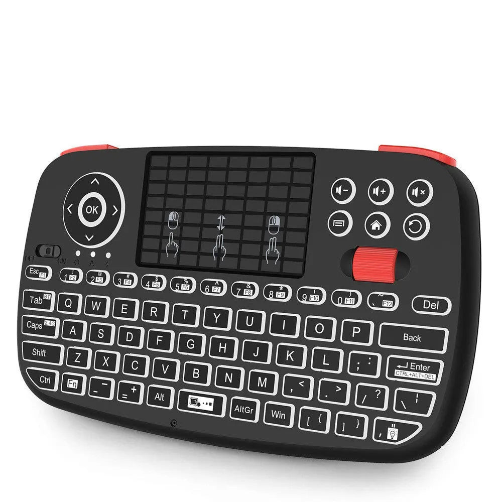 Black mini dual mode wireless Bluetooth keyboard for mobile phone and notebook with USB interface