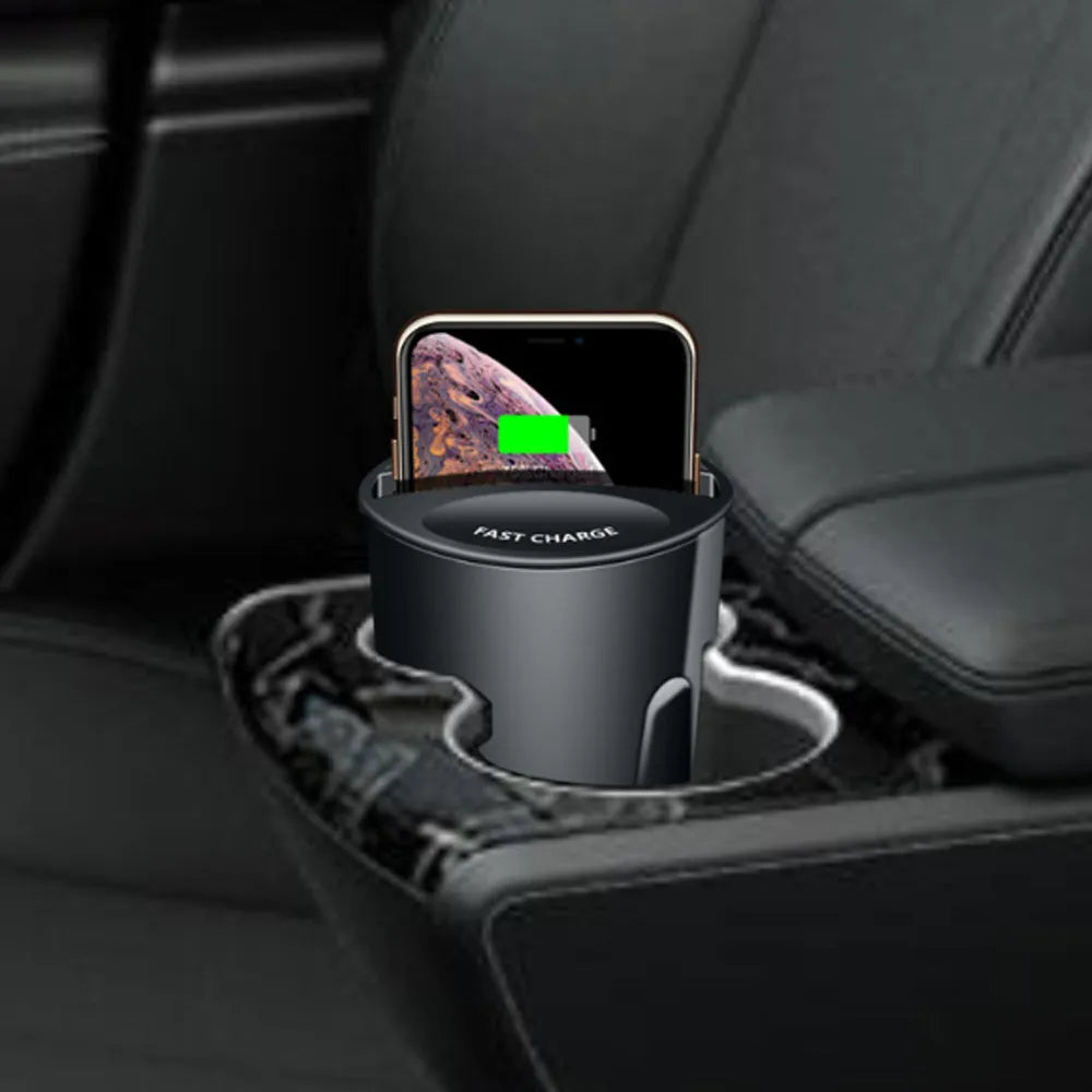 Black car two-in-one wireless charger model X8