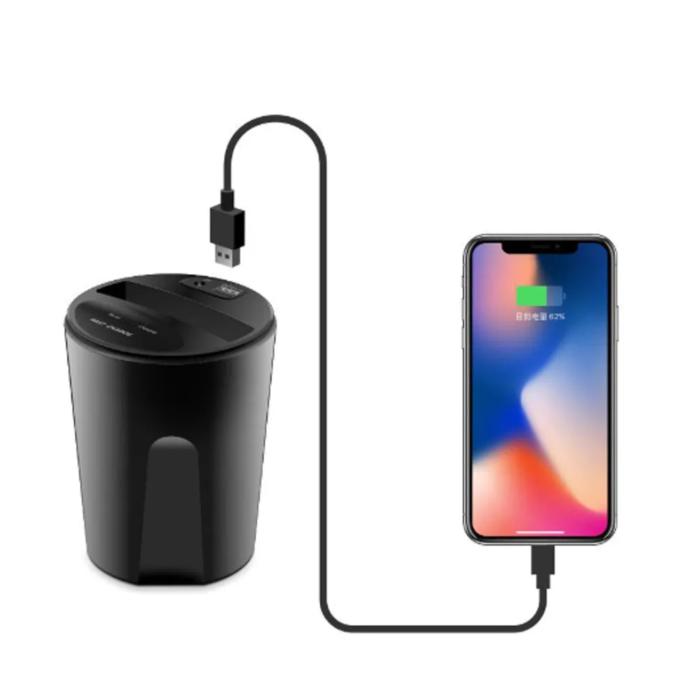 Black car two-in-one wireless charger model X8