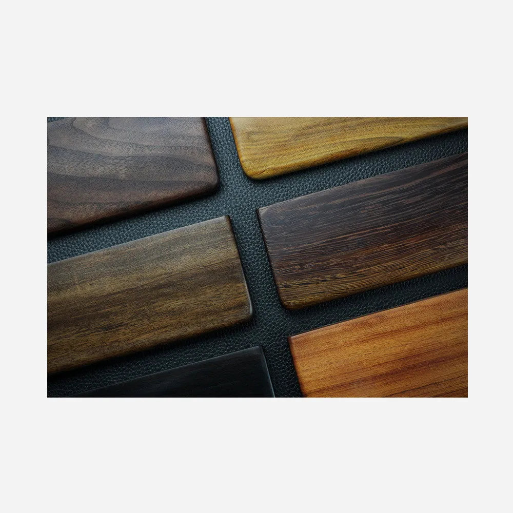 Black walnut solid wood mechanical keyboard hand rest measuring 300mm for 60% keyboards
