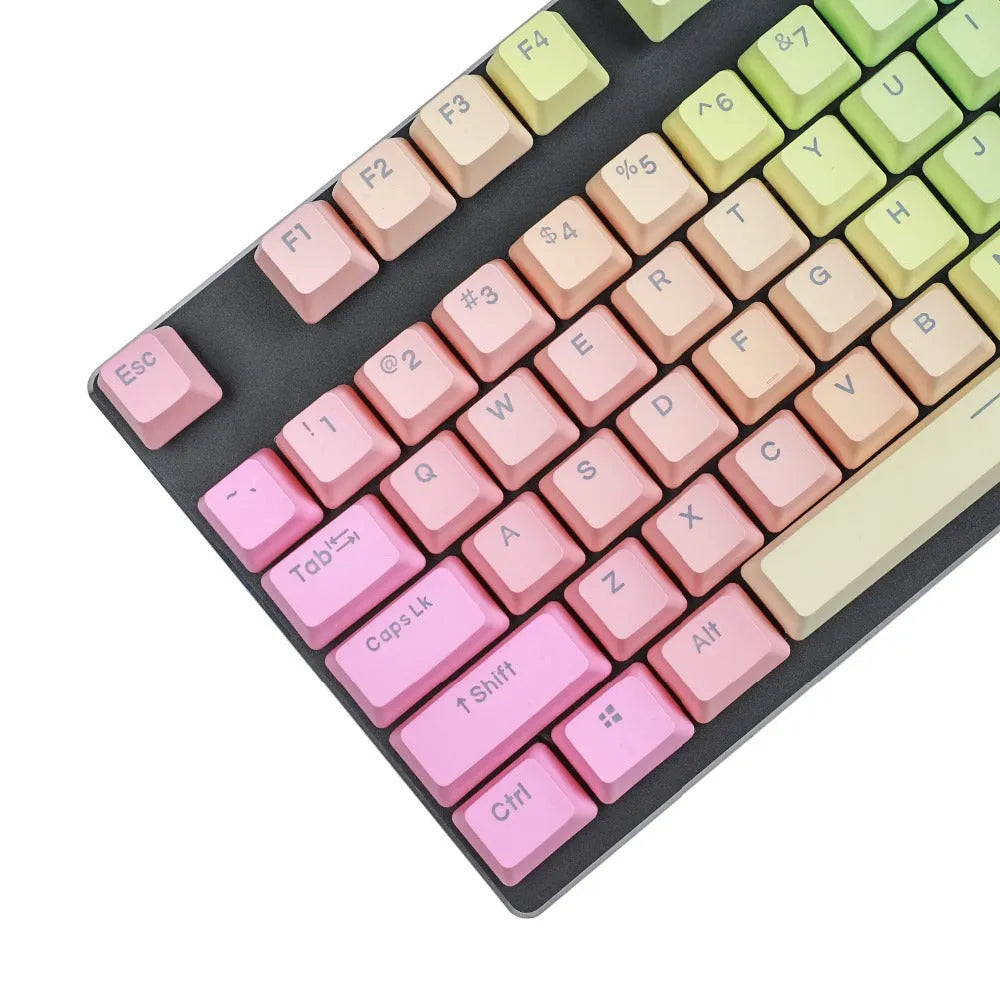 109-key PBT double colour dip dyed OEM height mechanical keyboard keycap set in selected style