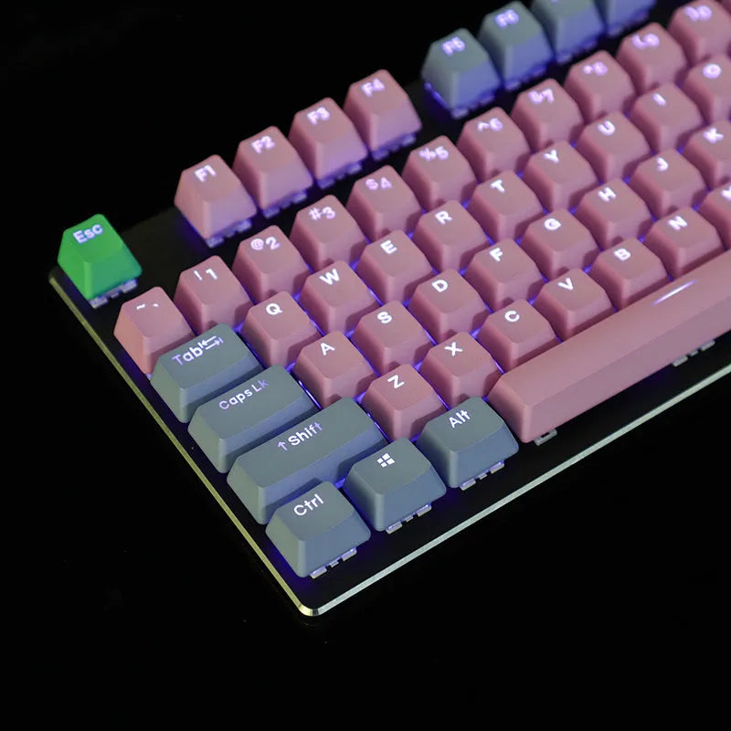 109-key PBT double colour dip dyed OEM height mechanical keyboard keycap set in selected style
