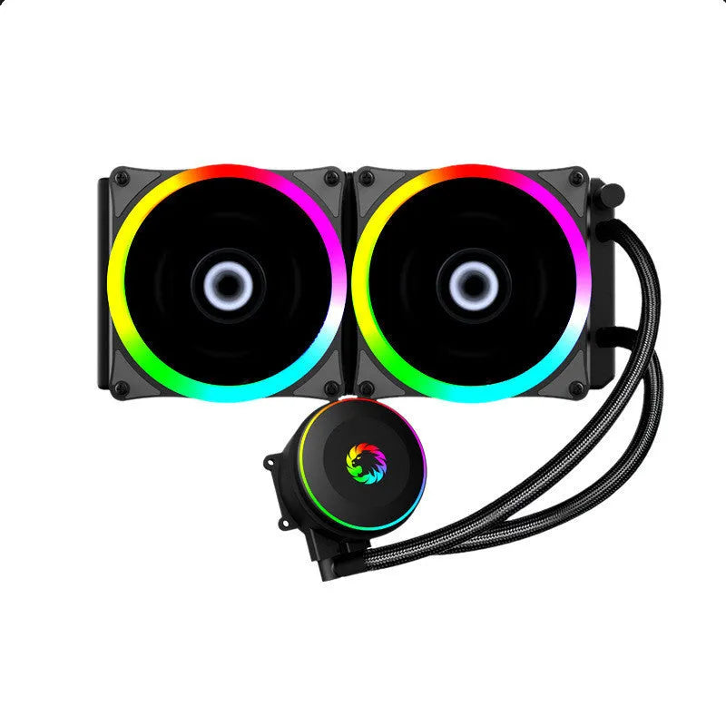 Iceberg 240 black all-in-one CPU water cooler with ARGB fan and 240mm radiator