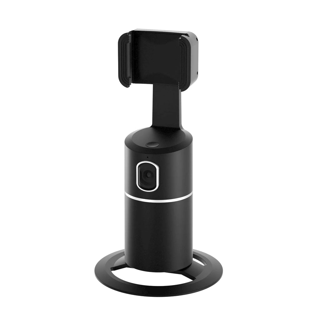 Smart tracking gimbal stabilizer for mobile phones with 360-degree rotation in black, pink or white colour