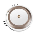 Intelligent robot vacuum cleaner, 29x29x7.5cm, silver or gold, with remote control and 1200mAh battery