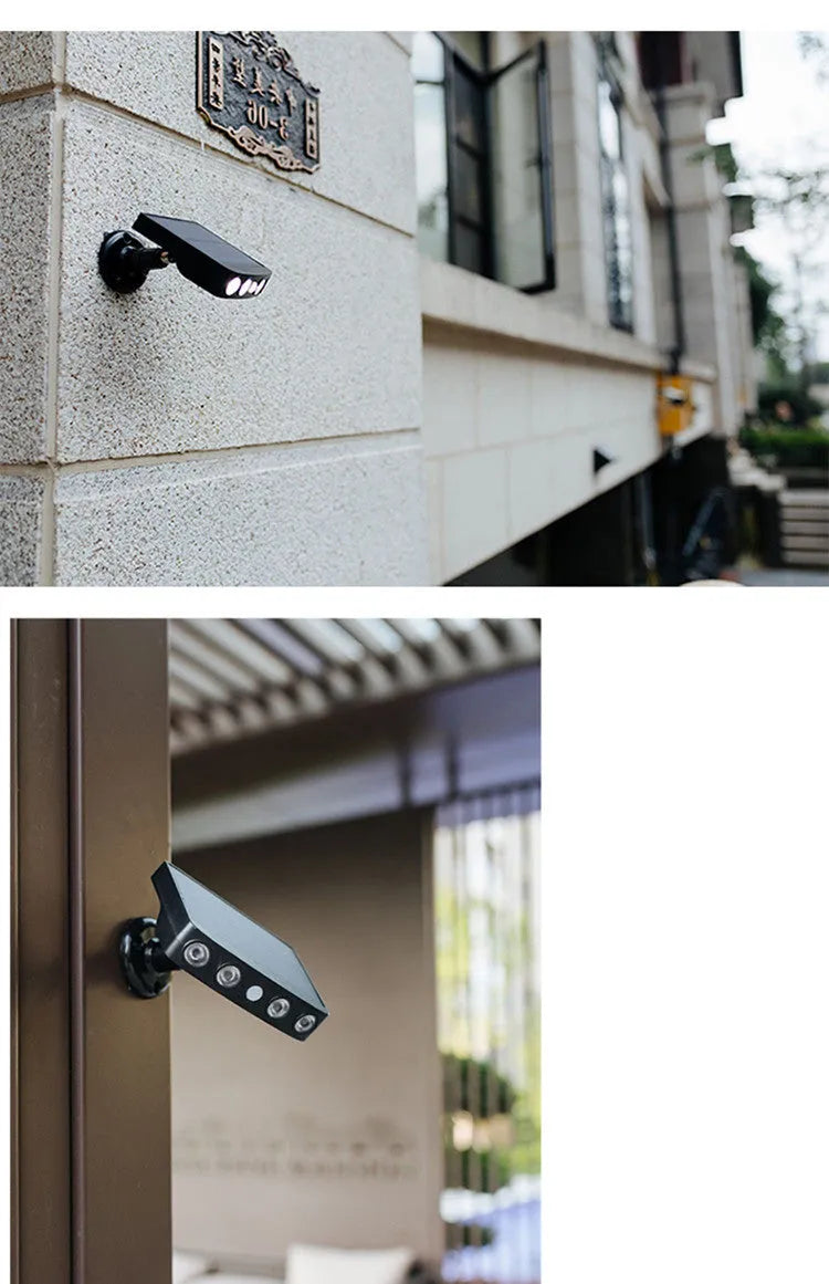 Black outdoor wall lamp with induction sensor for garden security lighting, IP65 rated.