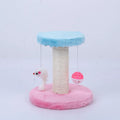Cat climbing frame 20x20x22cm in blue with flannel and sisal surface