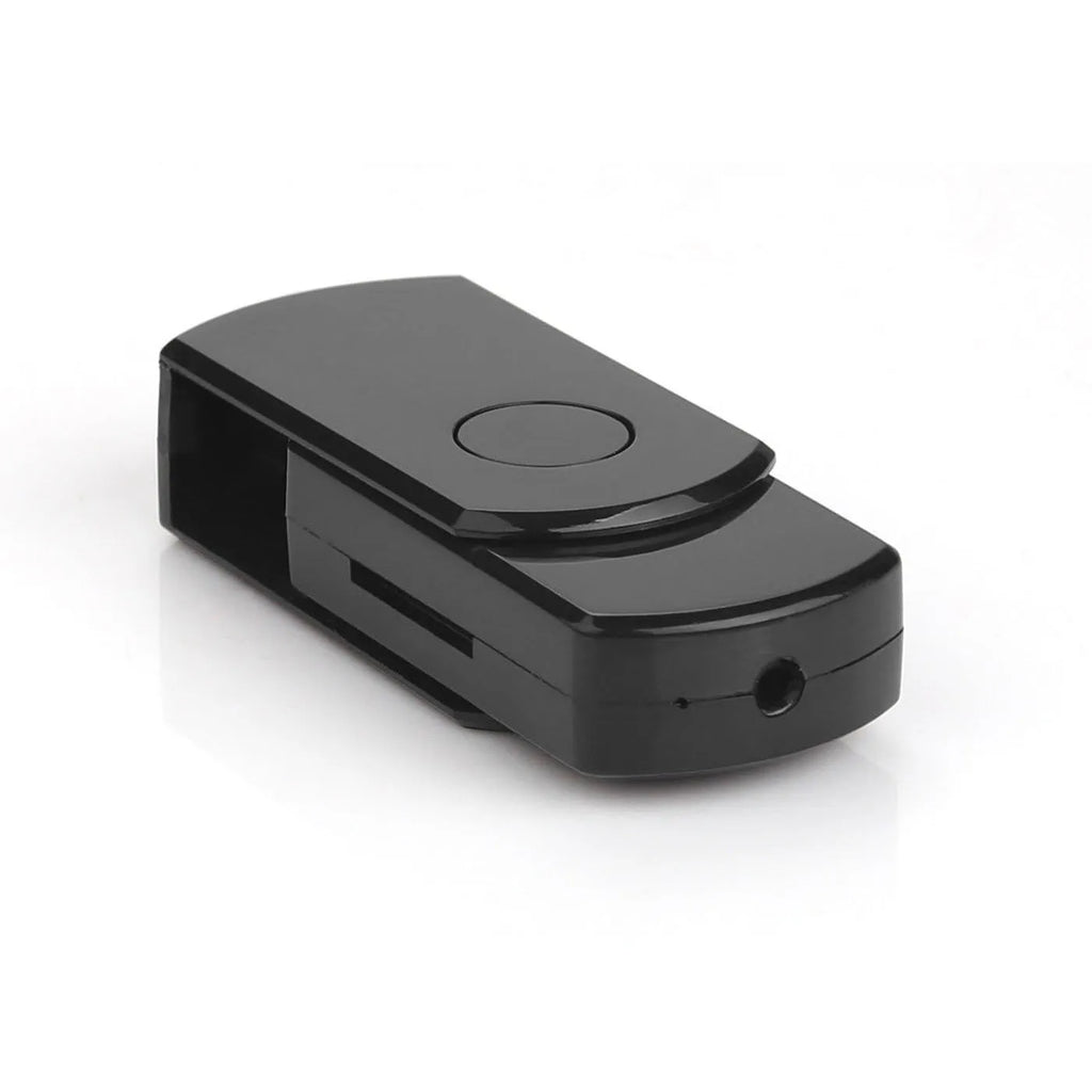 U03 Recording Rotary Card U Disk in black plastic shell with rotary switch and USB 2.0 port