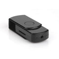 U03 Recording Rotary Card U Disk in black plastic shell with rotary switch and USB 2.0 port