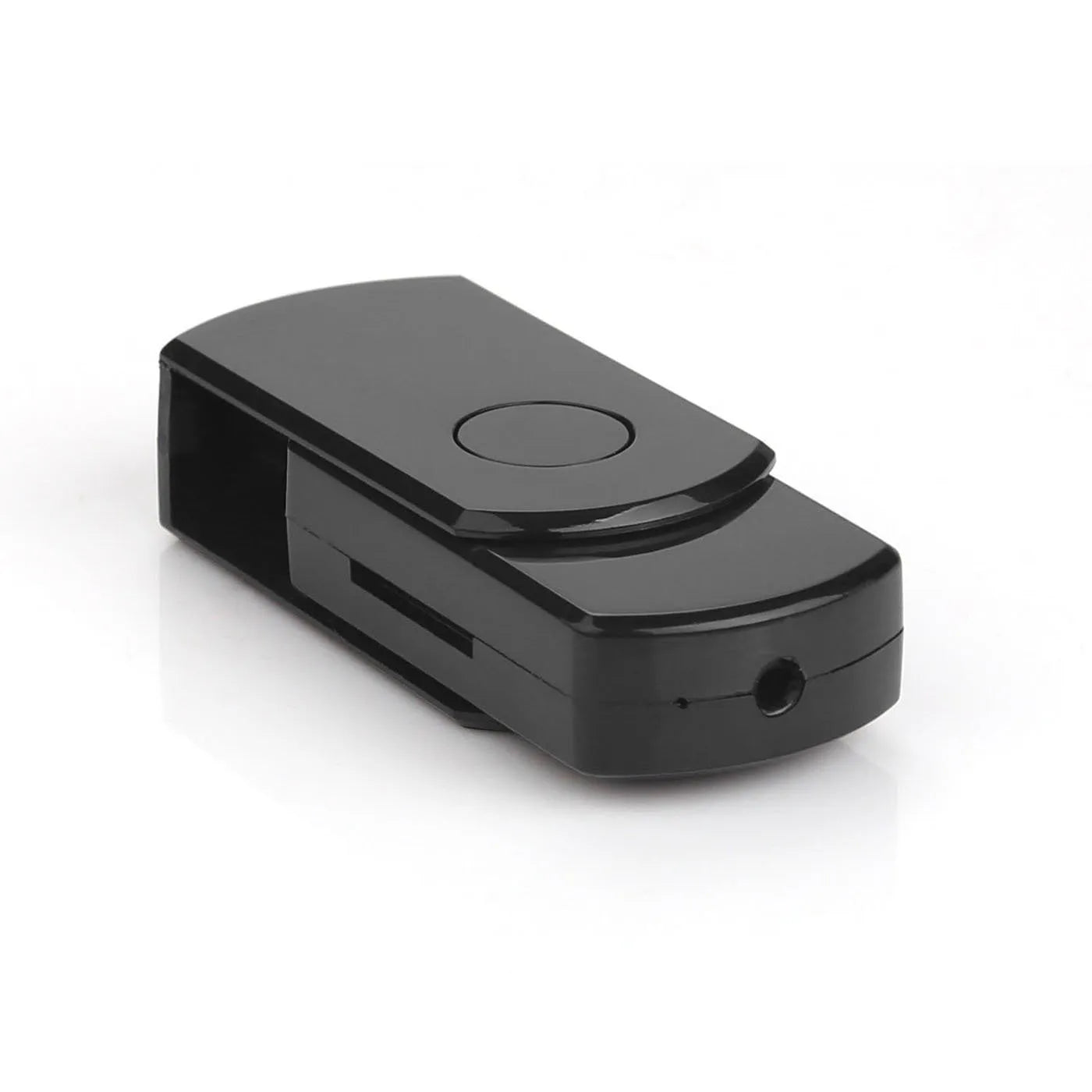 U03 Recording Rotary Card U Disk in black plastic shell with rotary switch and USB 2.0 port