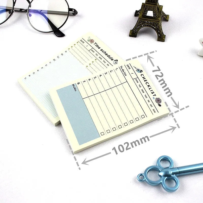 10.2 by 7.2 cm pocket-sized weekly monthly work plan diary notebook in one of four design styles