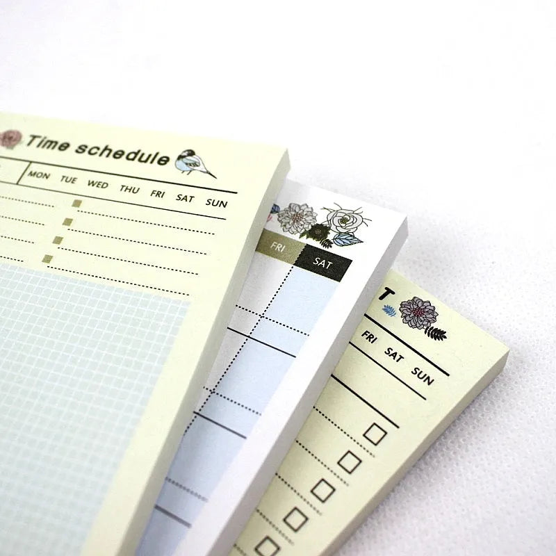 10.2 by 7.2 cm pocket-sized weekly monthly work plan diary notebook in one of four design styles