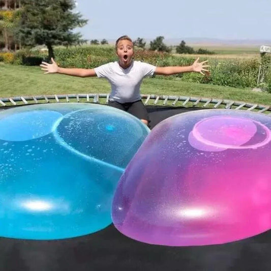 Jumbo inflatable bouncy balls in various vibrant colors for indoor and outdoor fun