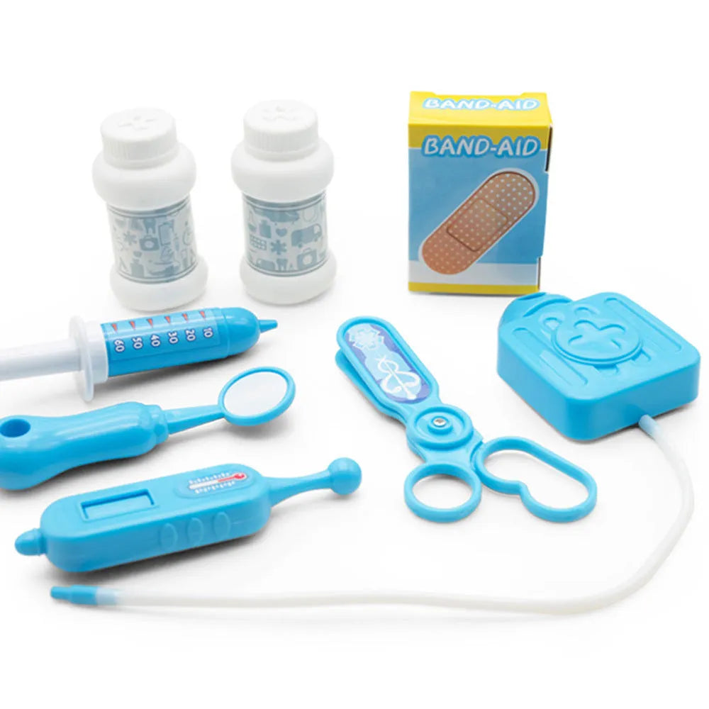 17-piece children's doctor toy set with 23 x 10cm ABS plastic medical backpack carry case