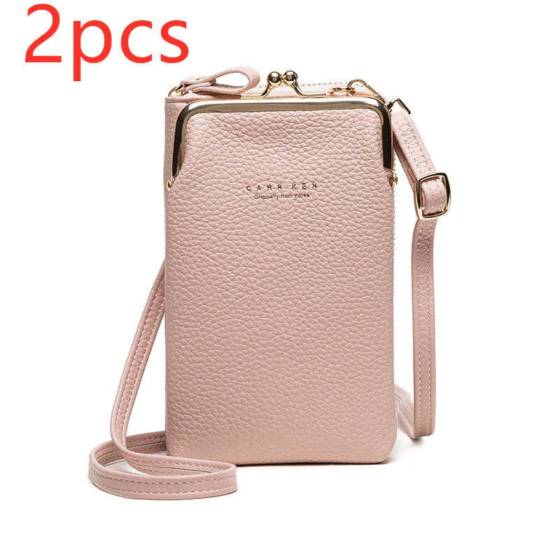 Stylish lychee pattern shoulder bag made of premium PU leather with secure zipper closure and internal organization compartments