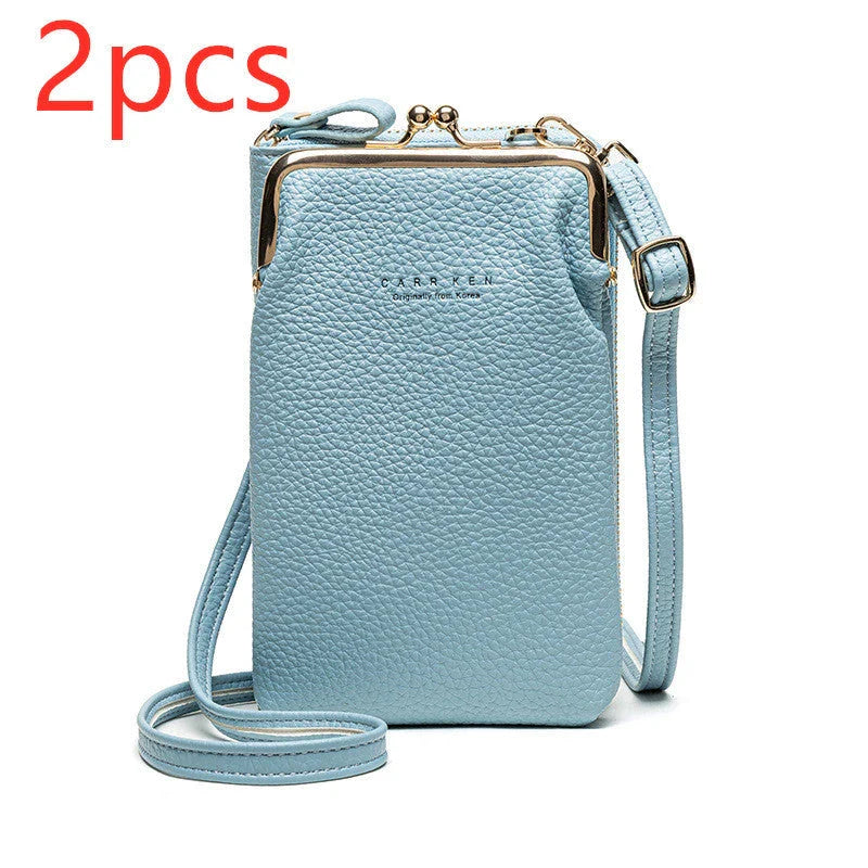 Stylish lychee pattern shoulder bag made of premium PU leather with secure zipper closure and internal organization compartments