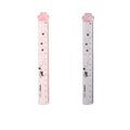 Transparent plastic straightedge ruler with clear scale markings, 15cm length, on white background