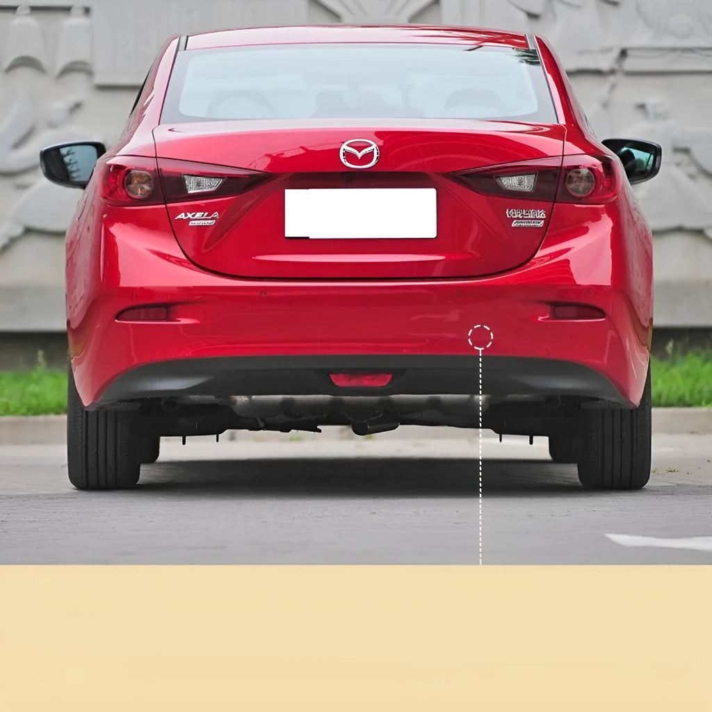 Mazda 3 Angkesaila rear bumper trailer cover 2014-2019 sedan Soul Red colour direct replacement part