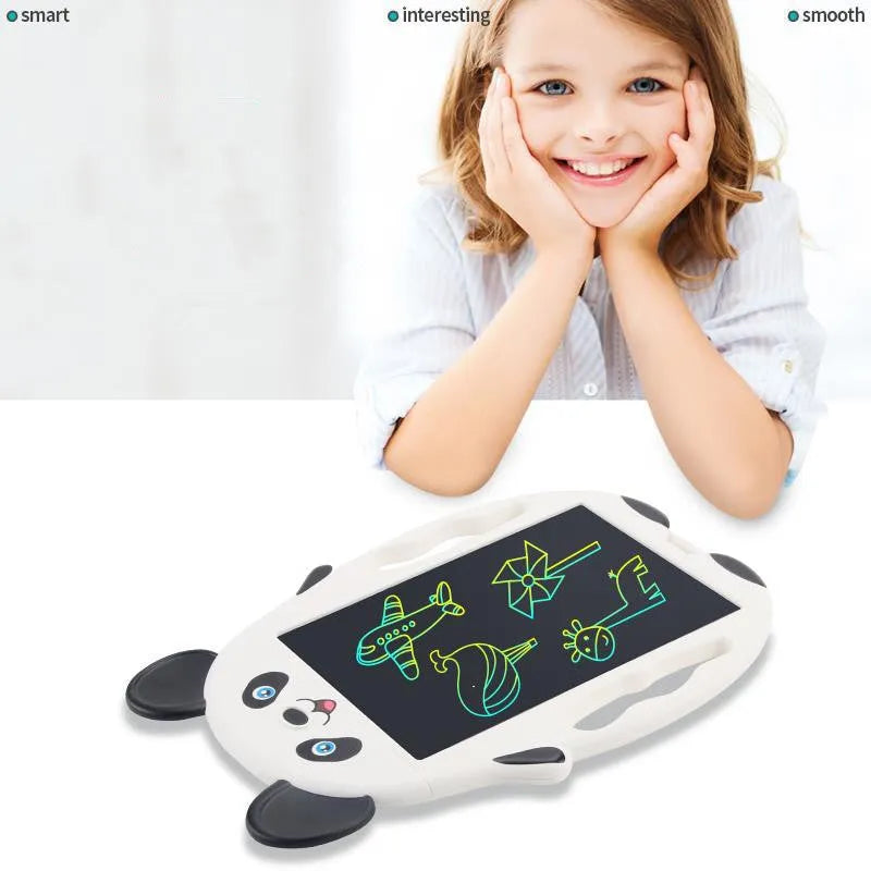 LCD electronic drawing board with panda design featuring one-button erasure function