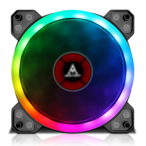 12cm camouflage light RGB colour changing PC chassis cooling fan with hydraulic bearing.