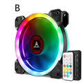12cm camouflage light RGB colour changing PC chassis cooling fan with hydraulic bearing.