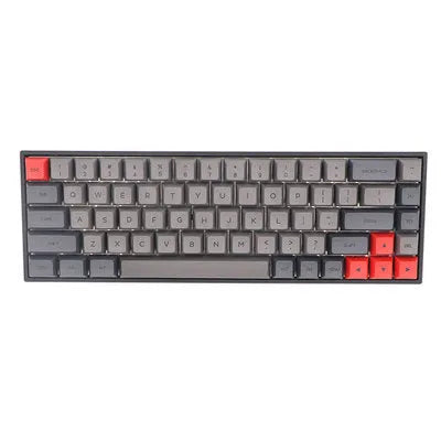 Set of 68 PBT keycaps for a 68-key mechanical keyboard in a single colour.