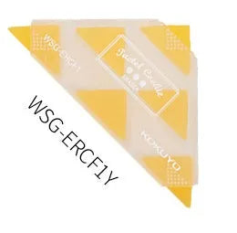 Blue, red, yellow, and mixed colour PVC triangle erasers for detailed pencil work
