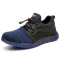 Lightweight insulated safety shoes with steel toe, anti-puncture build, low-cut flying mesh upper, and 6kV protection.